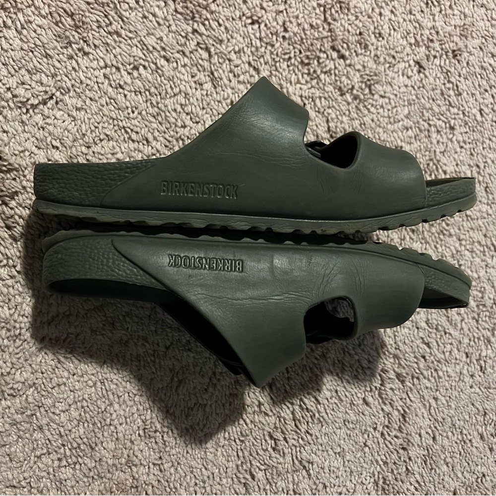 Birkenstock Size 39 Arizona Eva Plastic Sandals Dark Green 39 (8-8.5 women's) - Picture 4 of 7
